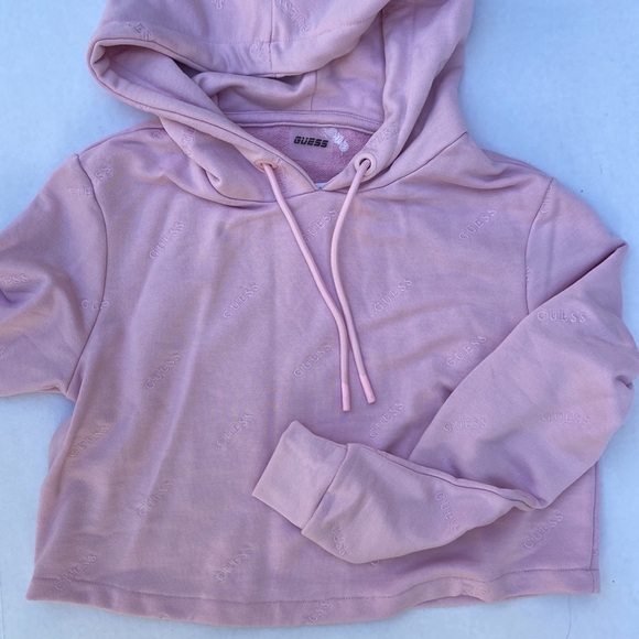New GUESS Astra Crop Hoodie SZ S - Picture 9 of 11